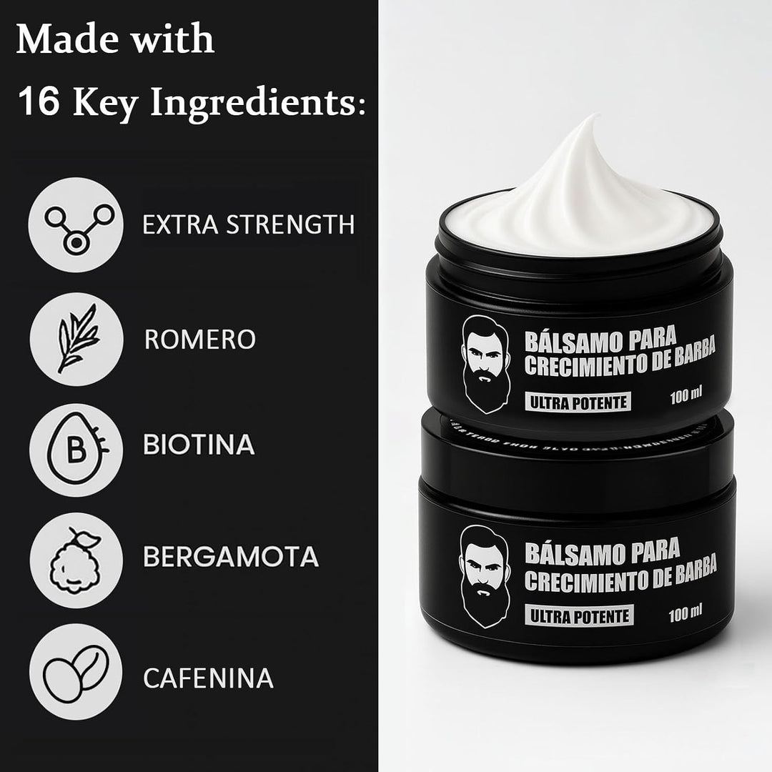 Estimulante para Barba \u2013 Bálsamo de Crecimiento Ultra Potente,...