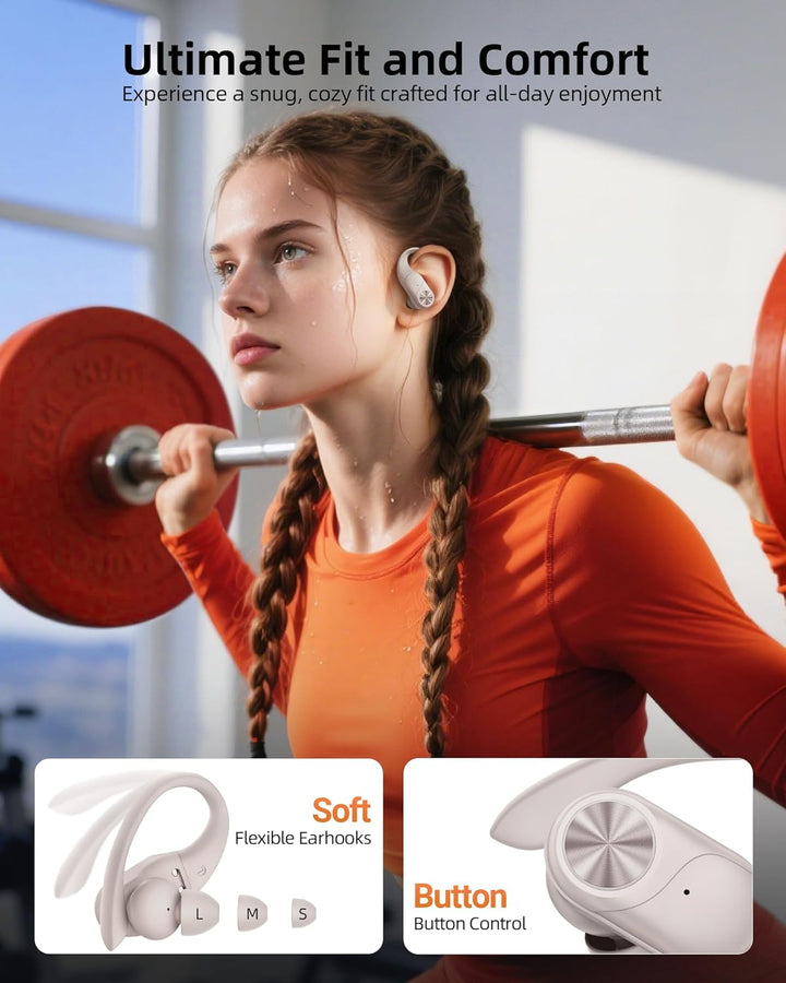 PocBuds Auriculares Bluetooth Inalámbricos 80hrs Tiempo de Reproduc...