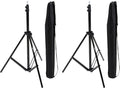 Amazon Basics FOTOGRAFÍA DE ALUMINIO FOTOGRAFÍA STAND CON CASO - Paquete de 2, 2.8 - 6.7 pies, negro