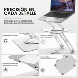 ALASHI Soporte para portátil para escritorio con base giratoria de...