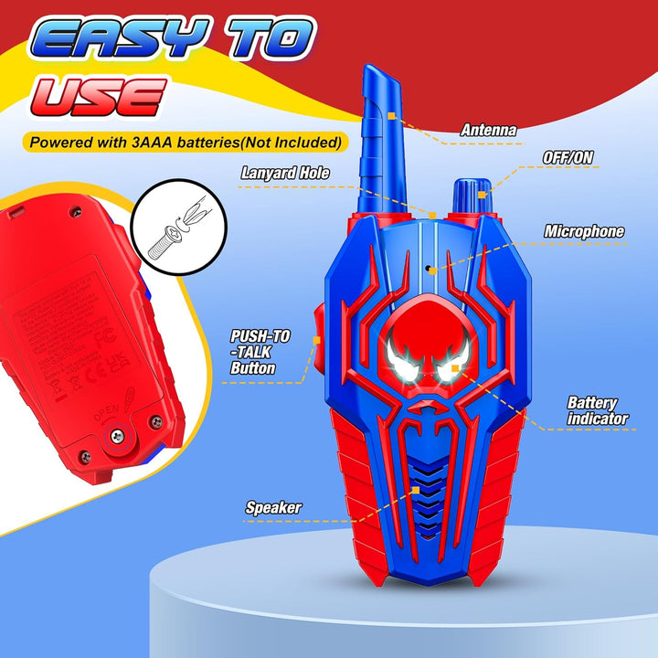 Walkie Talkies para niños y niñas: paquete de 3 juguetes para niños...