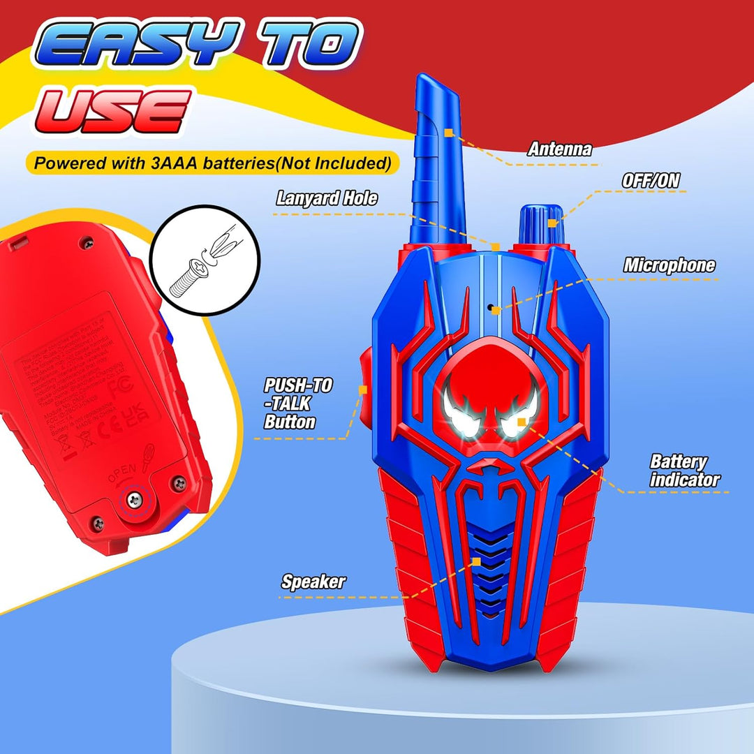 Walkie Talkies Geniales para Niños y Niñas: Paquete de 3 Juguetes d...