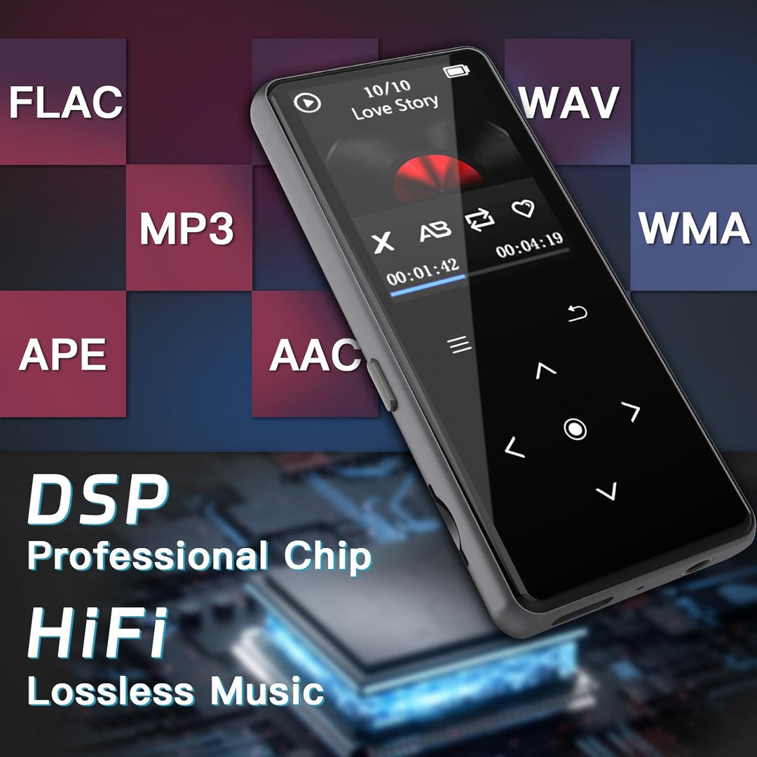 Reproductor MP3 de 128 GB con Bluetooth, reproductor de música port...