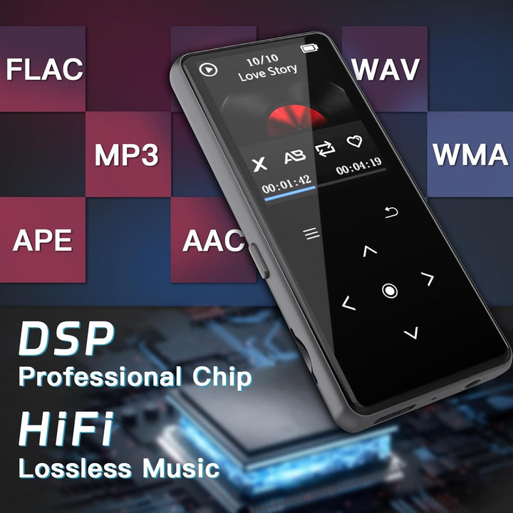 Reproductor MP3 de 128 GB con Bluetooth, reproductor de música port...