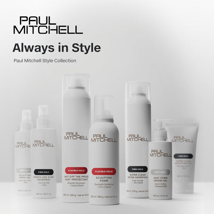 Paul Mitchell Freeze and Shine Super Hairspray, máxima sujeción, la...