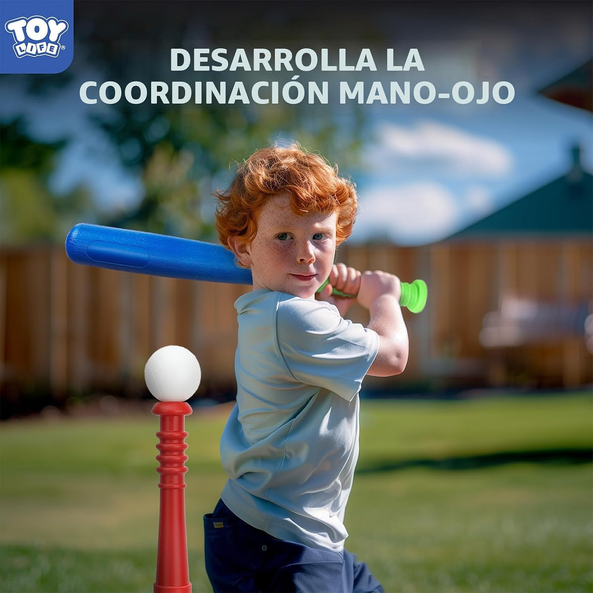 TOY Life Tball Set para niños de 3-5 y 5-8 años – Juego de camiseta de béisbol y bate para niños pequeños con guante y 6 pelotas – Regalo ideal para jugar al aire libre y entrenamiento de principiantes