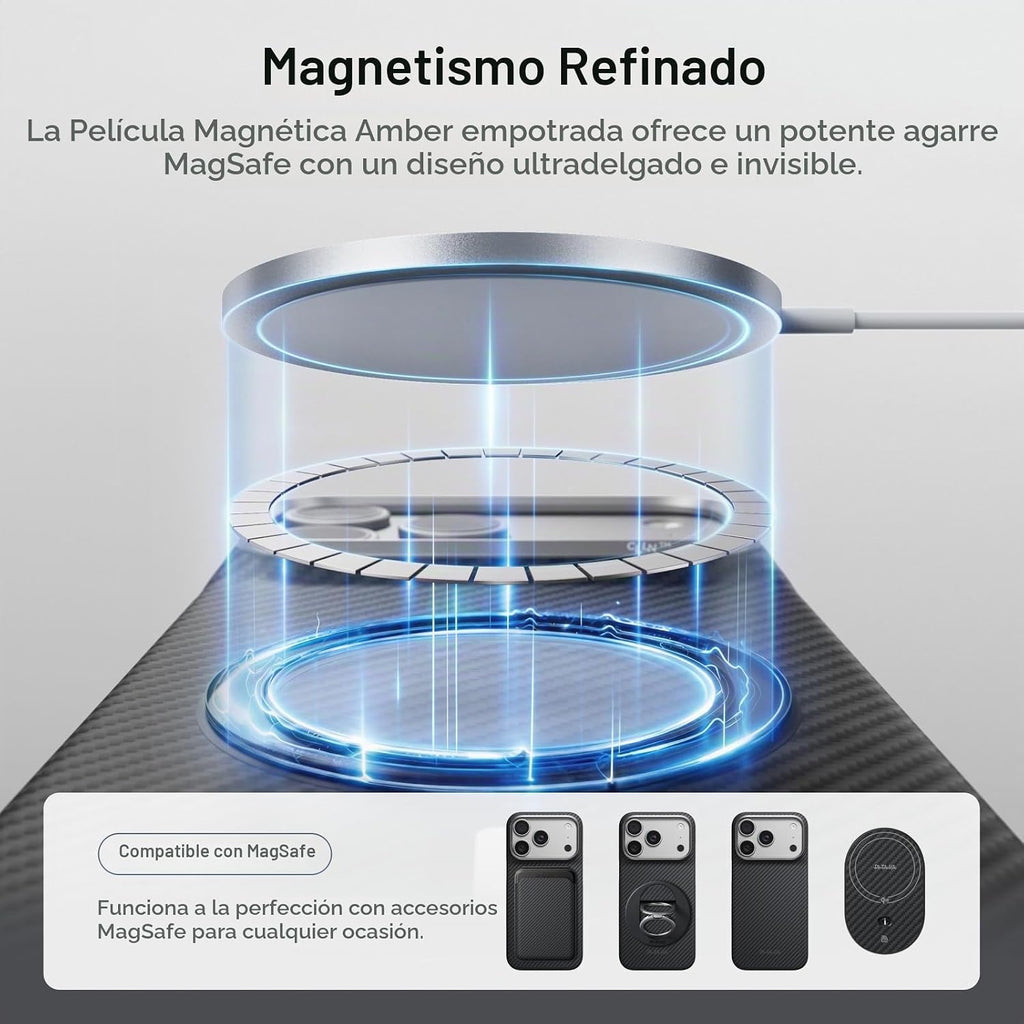 pitaka Funda para iPhone 18 Pro de 6.3" con sensación sin funda, negro y