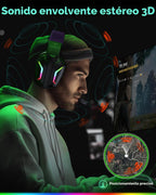 WESEARY Auriculares inalámbricos para juegos para PS5, PS4, PC, Switch y