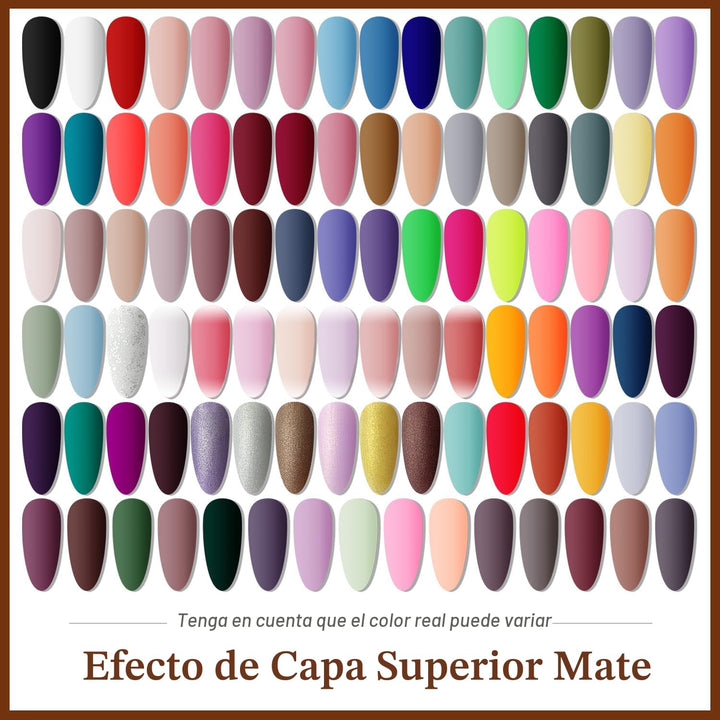 JODSONE - Juego de 100 esmaltes de uñas de gel (5 ml cada uno) con...