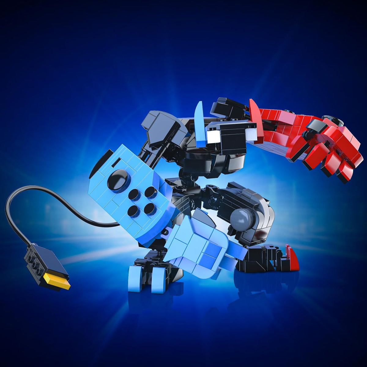 DRZYJ Juego de bloques de construcción, kit de construcción de robot mecánico con controlador de juego clásico, suministros de decoración de fiesta de cumpleaños, regalos para niños y adultos (418
