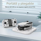 Naseto - Dron plegable HD 1080P con cámara para adultos y niños, cuadricóptero RC con despegue/aterrizaje con una tecla, retención de altitud, vuelo de punto de ruta, giro de 360°, 2 baterías, regalo fácil de volar para niños y niñas