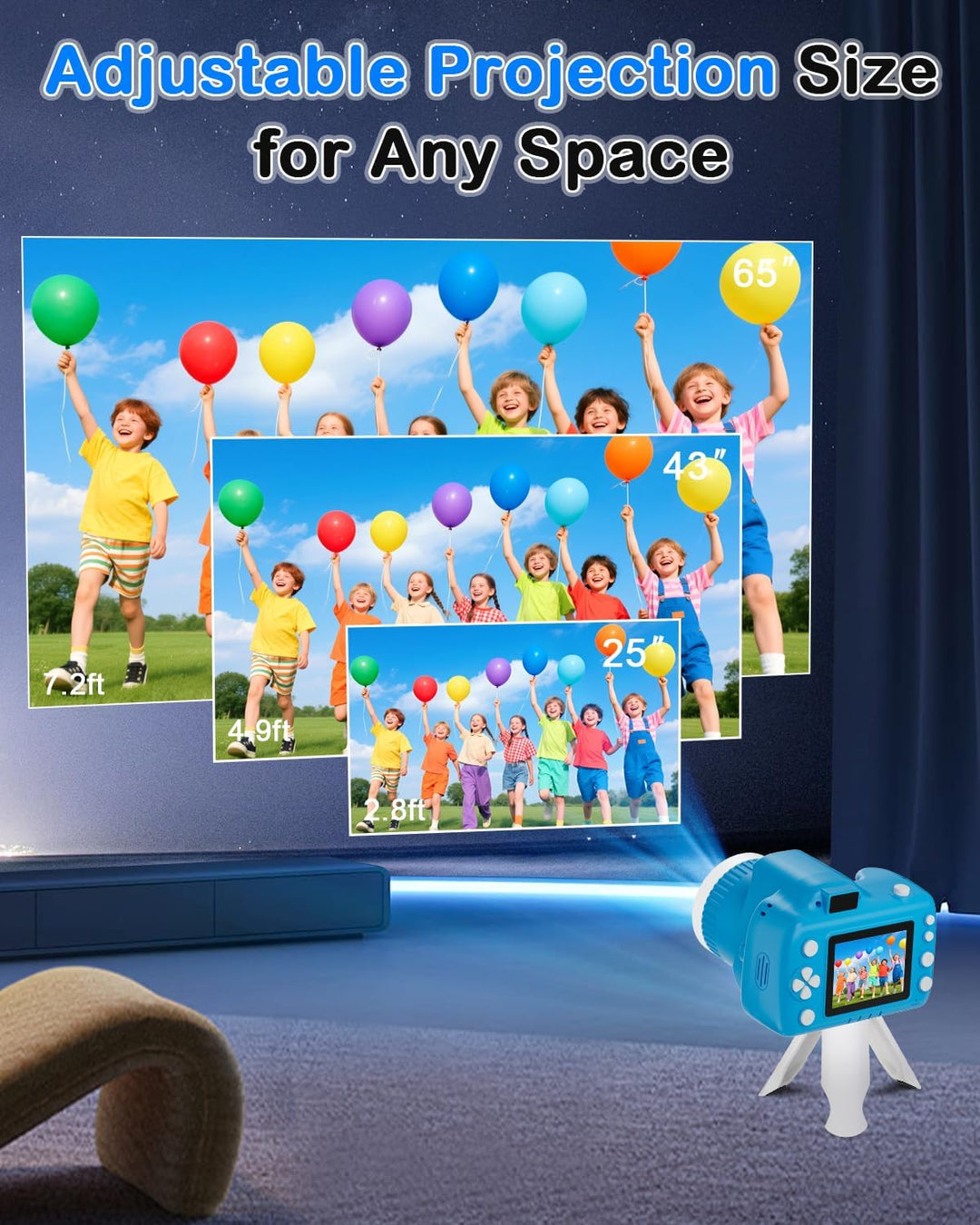 Cámara para Niños con Proyector: Regalo Perfecto de Cumpleaños Navi...