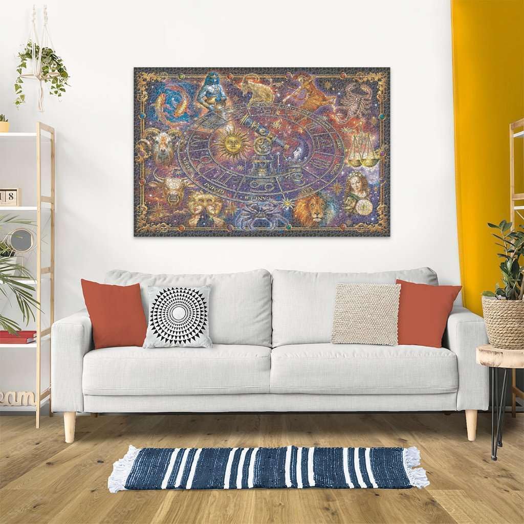Ravensburger - Zodiac - Rompecabezas de 3000 piezas - Fantástica y bellamente cautivadora representación de los doce signos del zodiaco - Enmarcable - Calidad premium - Rompecabezas para adultos