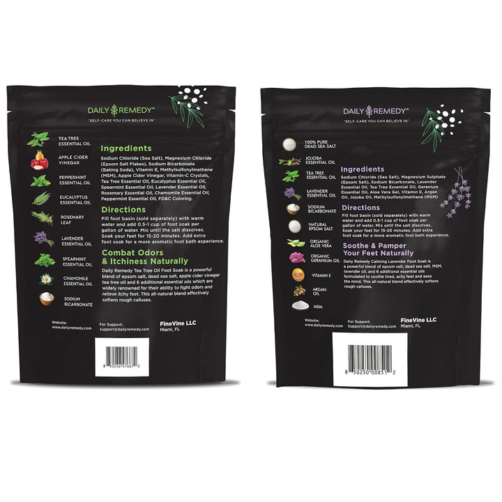 DAILY REMEDY Extra Strength - Juego de aceite de árbol de té y lava...