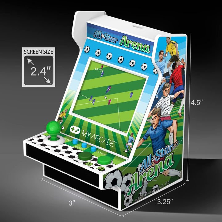 MY ARCADE All-Star Arena Nano Player - 4.5" Fully Playable Port...