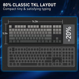 Redragon K707 HE Rapid Trigger - Teclado mecánico para juegos de 87...