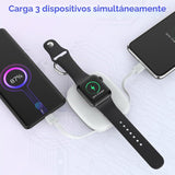 Cargador portátil pequeño de 5000 mAh, cargador inalámbrico iWatch...