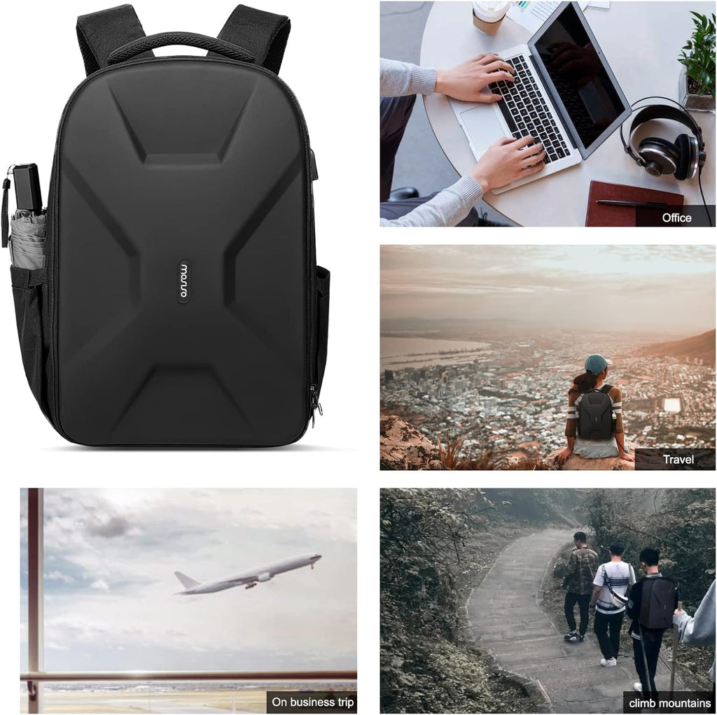MOSISO Mochila para laptop de 15.6-16 pulgadas, 35L, con puerto de...