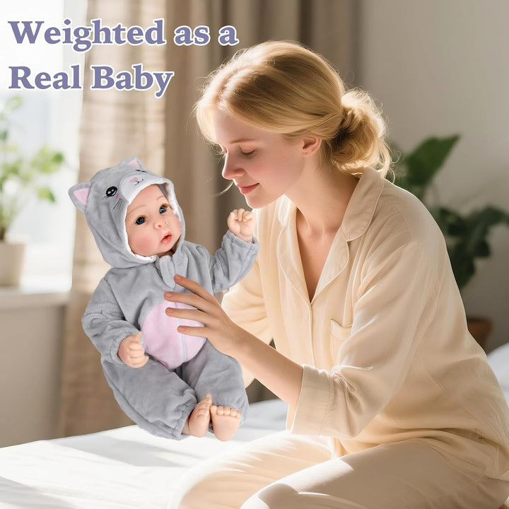 Aori - Muñecas de bebé realistas, niñas de 17 pulgadas con cuerpo l...