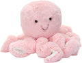Lambs & Ivy - Peluche rosa de pulpo de la colección Sea Dreams, juguete de animal de peluche - Burbujas