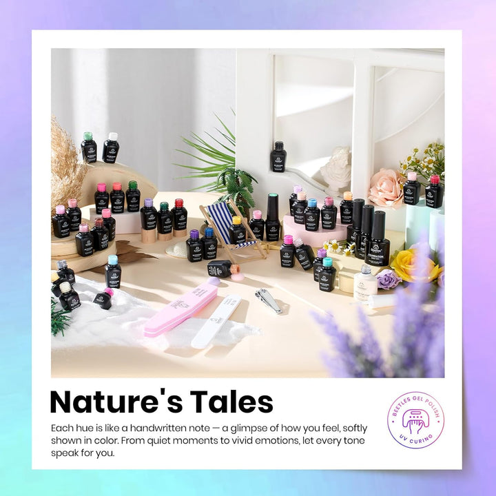 Beetles - Juego de esmaltes de uñas de gel primaveral, 36 colores d...