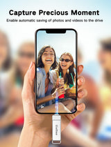 Gulloe Unidad flash de 512 GB diseñada para iPhone, memoria USB par...