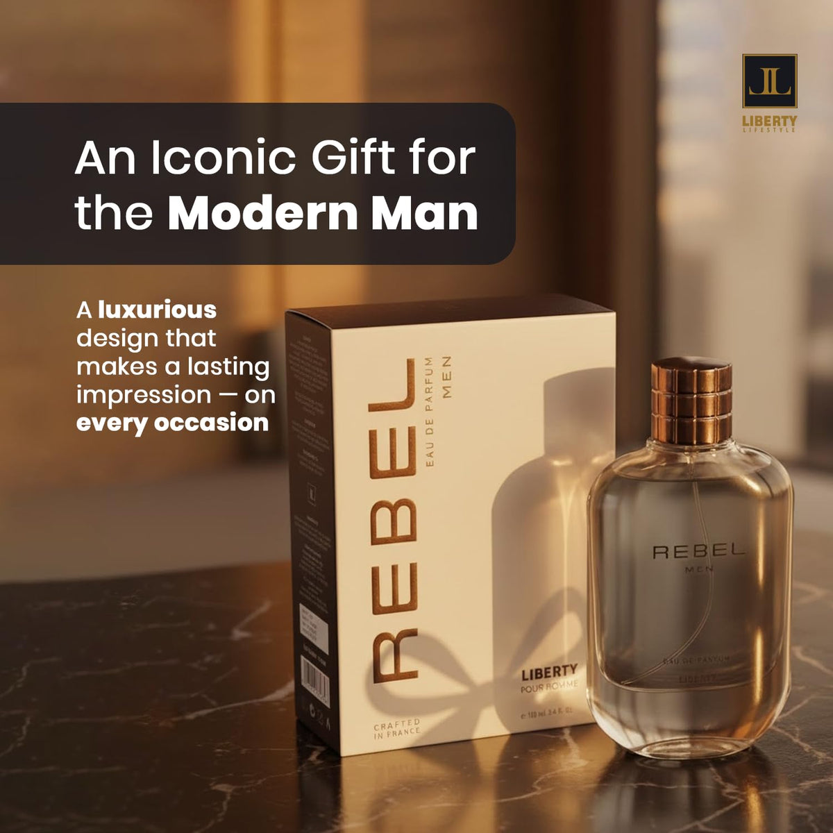 Liberty Luxury Rebel Perfume para Hombre 100ml, Poderoso Perfume de...