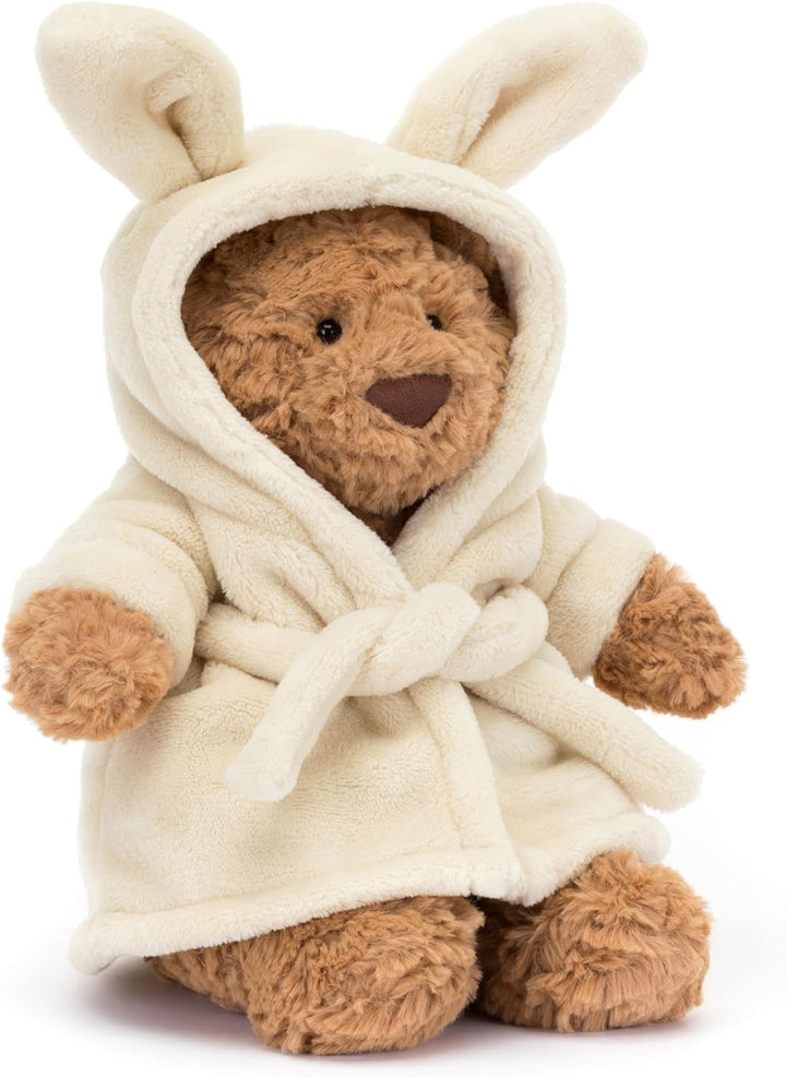 Jellycat Oso Bartholomew con Albornoz Peluche, 10 pulgadas - Oso de...