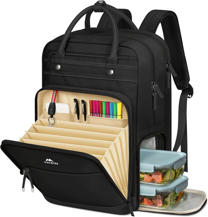 MATEIN Mochila para profesores con compartimento para el almuerzo,...