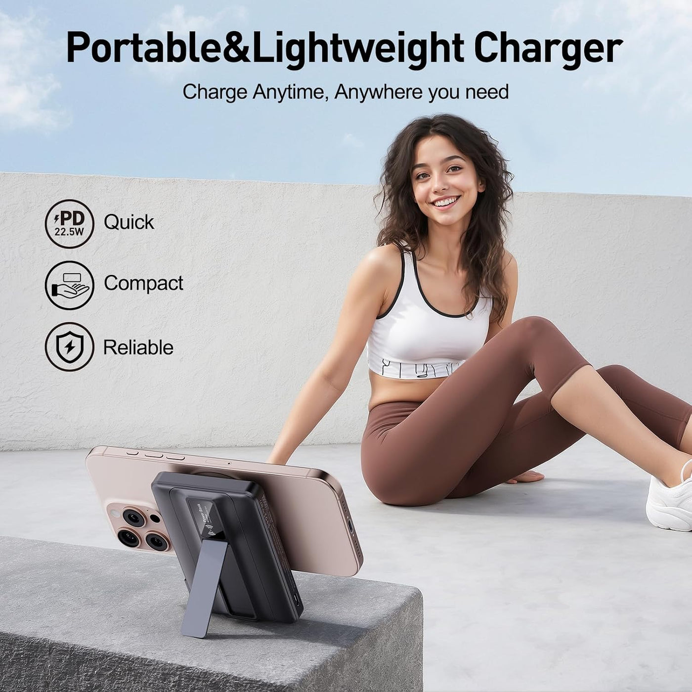 Cargador portátil inalámbrico magnético 2026 \u2013 10000mAh 22.5W...
