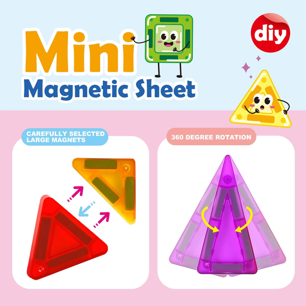 Bloques de construcción magnéticos educativos para niños, juguetes de construcción creativos STEM, seguros y duraderos, adecuados para niños y niñas, regalos de 100 unidades