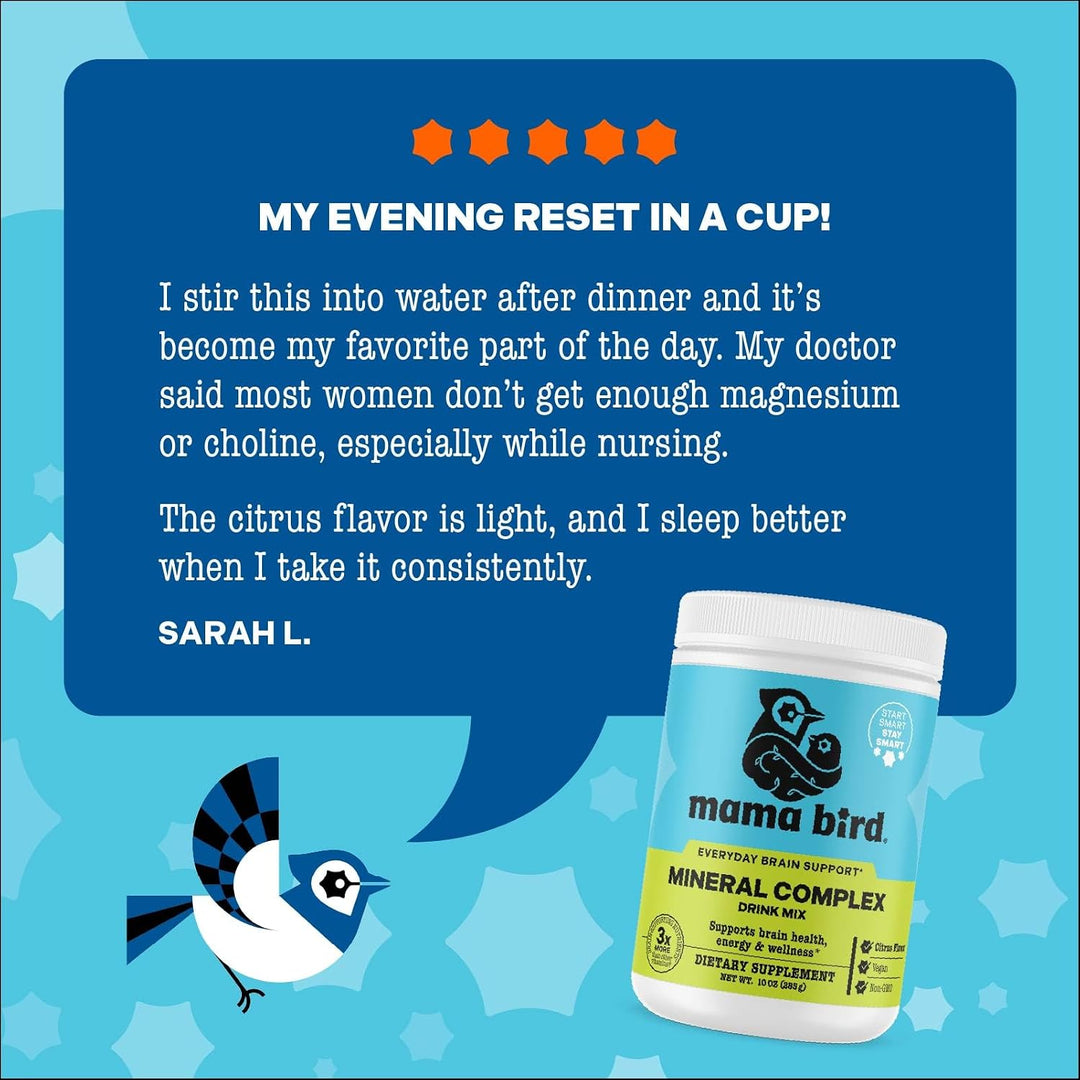 Mama Bird Complejo mineral \u2013 Multivitamínico de apoyo a la sal...