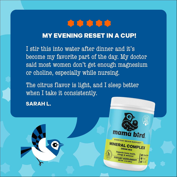 Mama Bird Complejo mineral \u2013 Multivitamínico de apoyo a la sal...