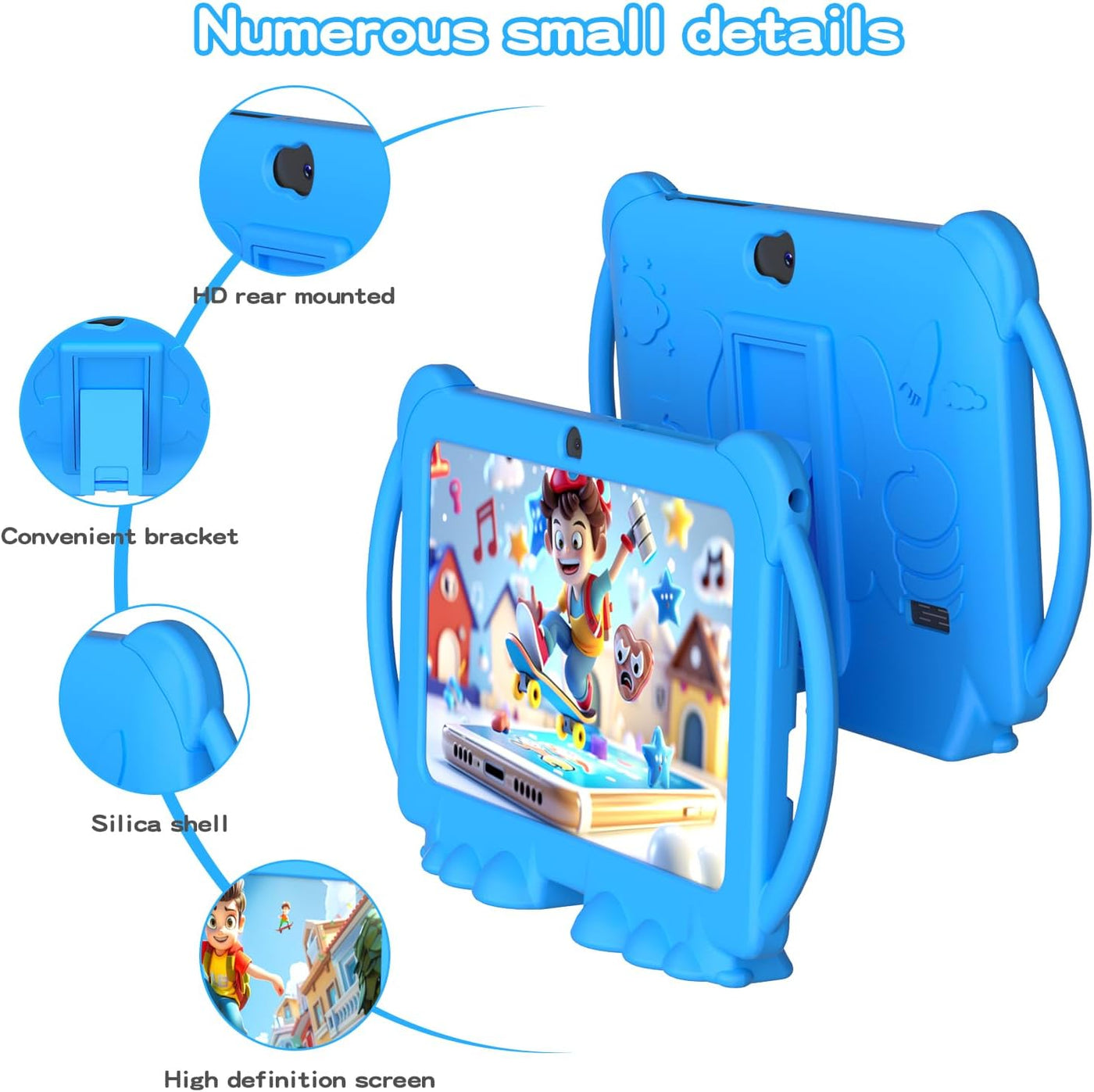 Tablet para niños, tablet de 7 pulgadas para niños 4GB+32GB admite...