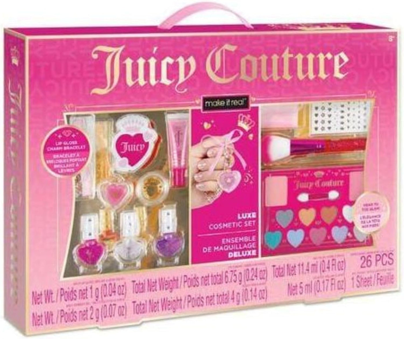 Make It Real: Juicy Couture Luxe Cosmetic Set \u2013 Pulsera de bri...