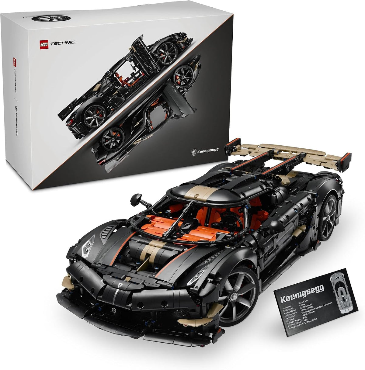 LEGO Technic 42232 Koenigsegg Sadair's Spear Mega Car, juguete
