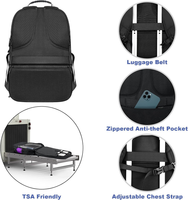 Z-MGKISS Mochila extra grande para laptop, resistente al agua, moch...