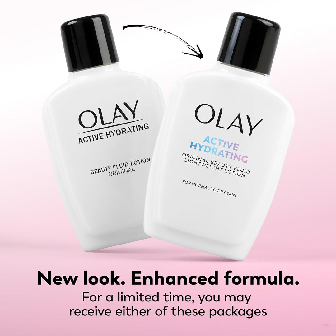 Olay Hidratante Facial, Loción Fluida de Belleza Hidratante Activa,...