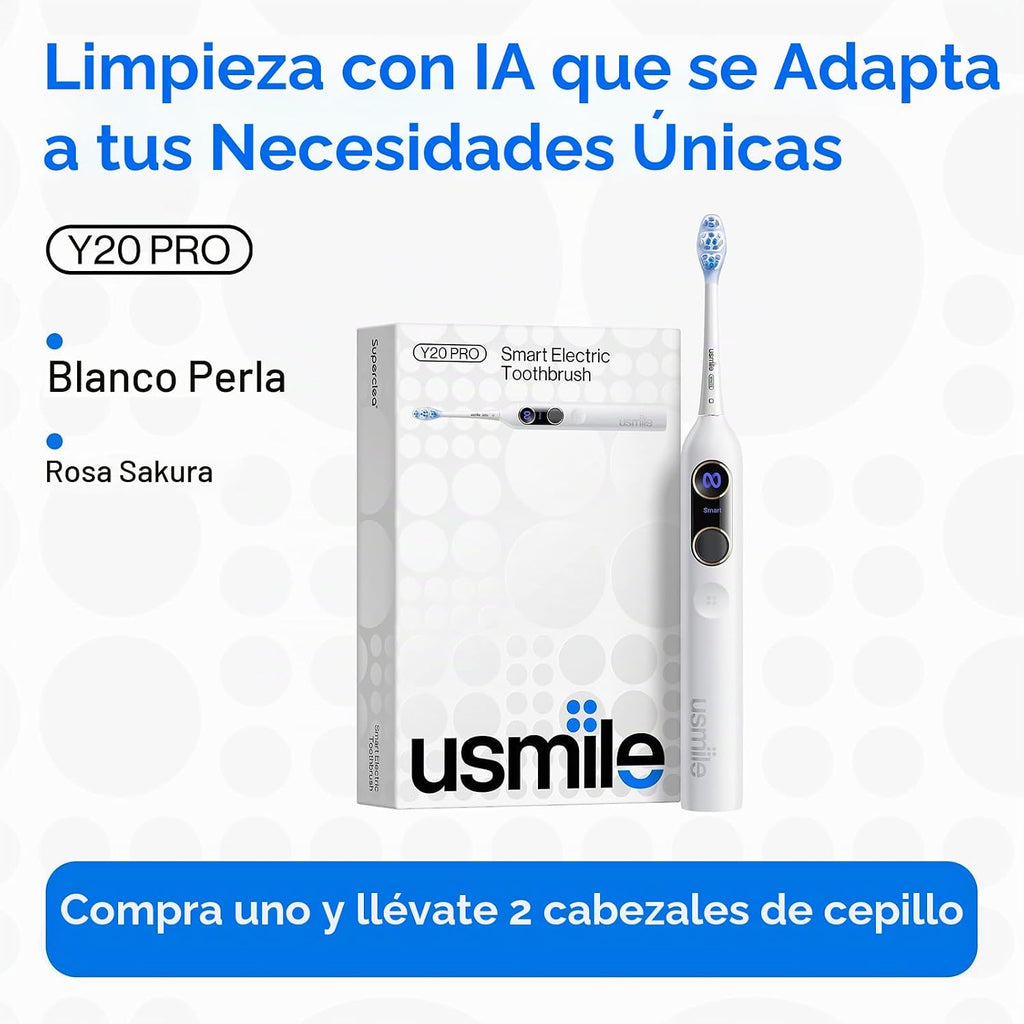 usmile Y20PRO - Cepillo de dientes eléctrico inteligente con aplicación