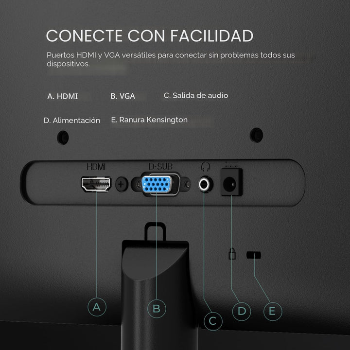 AOC Monitor de computadora de 22 pulgadas FHD 120Hz overclocked VA...