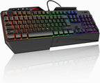 TECKNET Teclado RGB para juegos con cable, 26 teclas, antifantasma,...