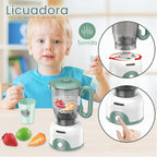 Accesorios para Cocina de Jugar para Niños, Juego de Electrodomésticos de Cocina de Fantasía con Cafetera, Tostadora, Licuadora, Batidora, Juguetes de Cocina con Luz y Sonido, Sets de Cocina para Niños de 3 4 5 6 años