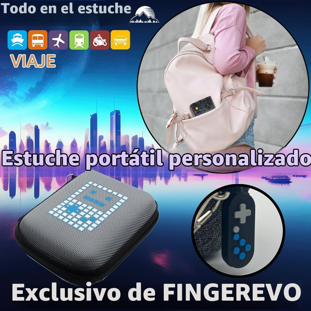 Miyoo Mini Plus - Consola de juegos portátil con funda portátil, color