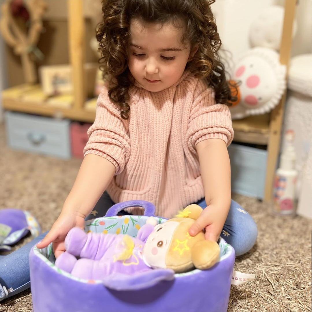 OUOZZZ - Set de muñeca de bebé suave para niñas, primera muñeca de...