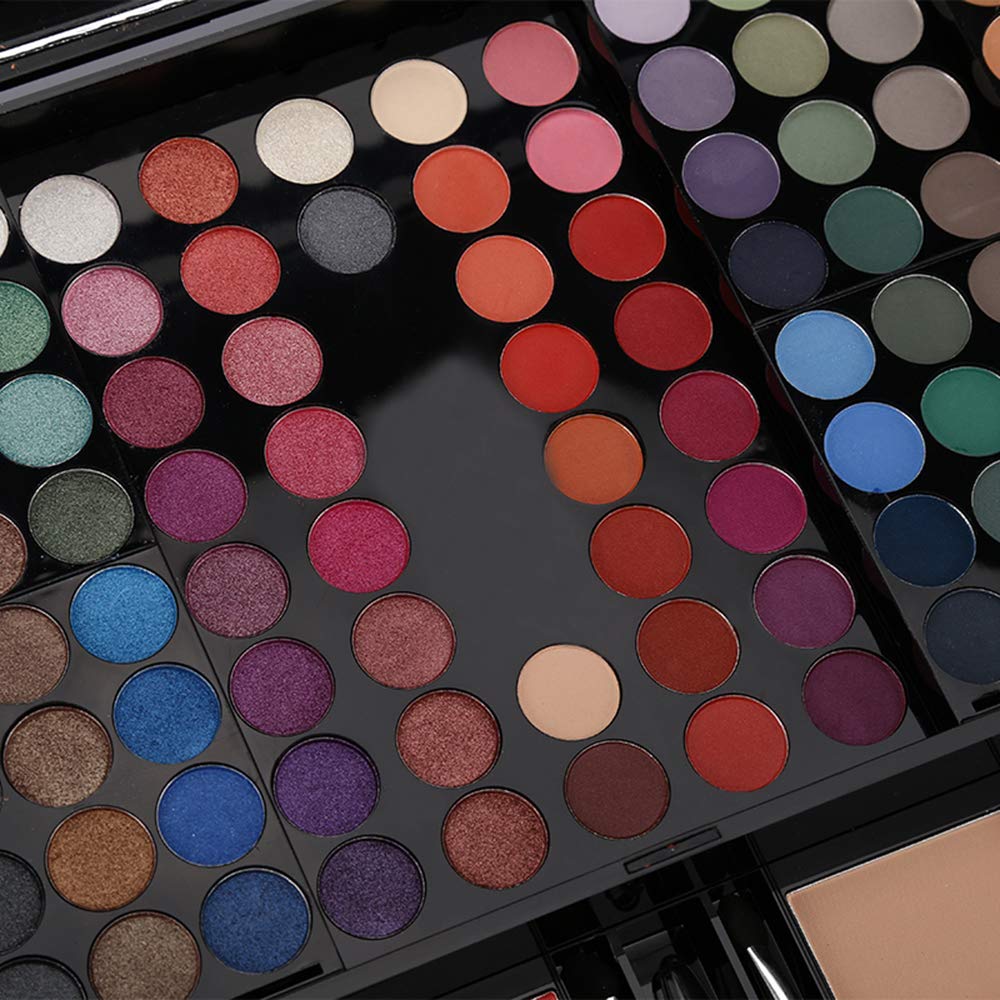 CHARMCODE Juego de paleta de maquillaje cosmético de 190 colores, c...