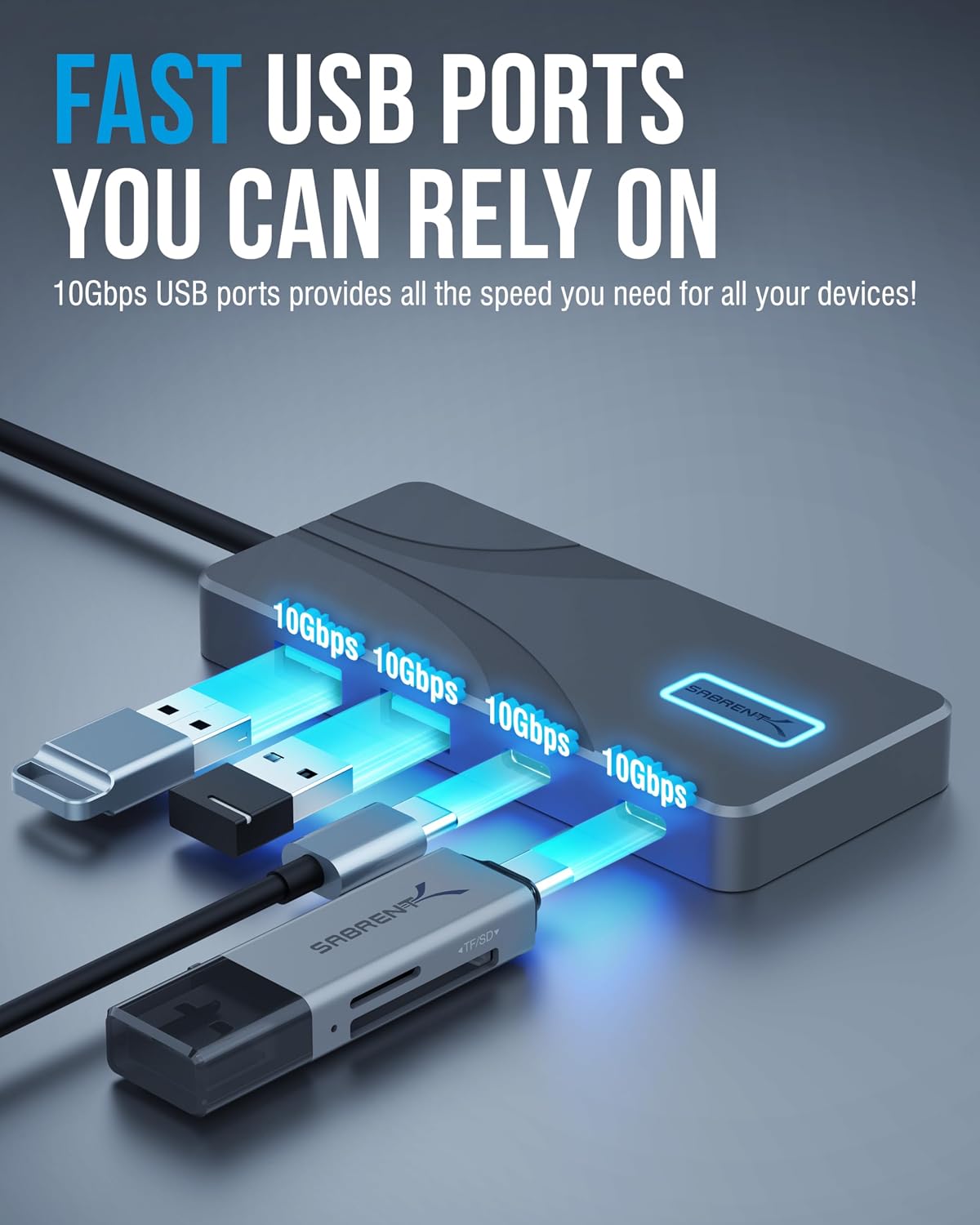 SABRENT, HB-TG5P, hub USB