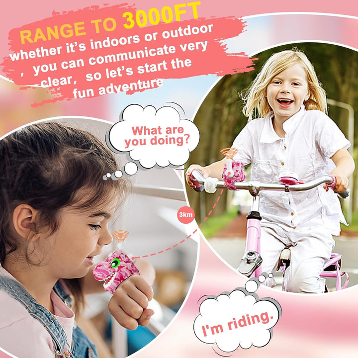 Walkie Talkies de dinosaurio para niños, paquete de 3 unidades de e...