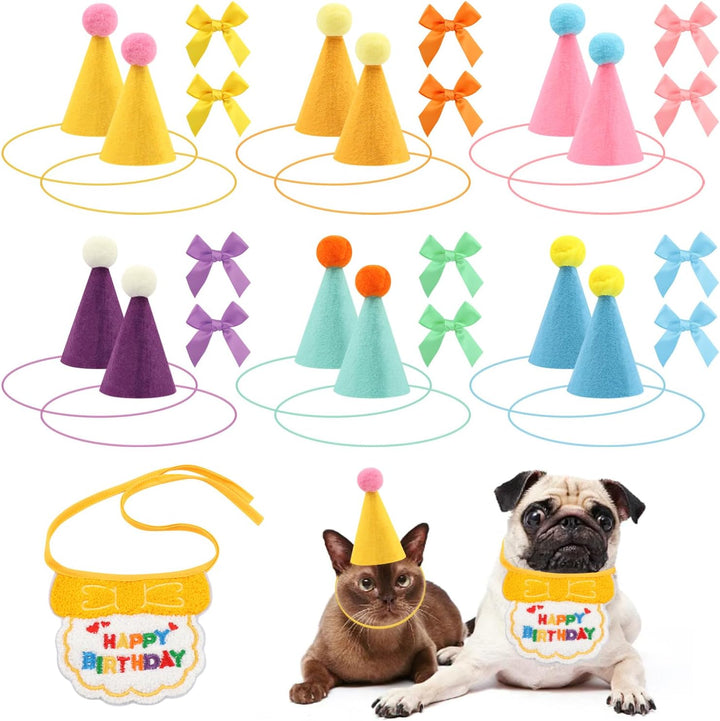 12 mini sombreros de fiesta para animales de peluche