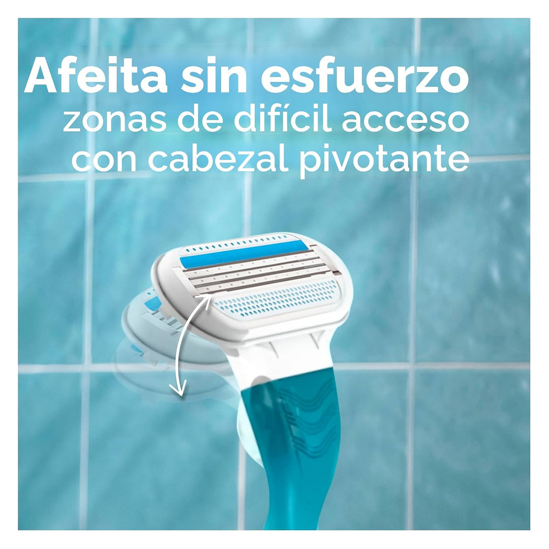 Gillette Venus Smooth Recambios de cuchillas de afeitar para mujer,...