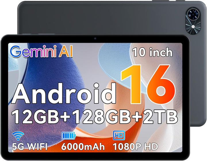 Tablet Android 16 de 10 pulgadas, tableta Android 16 con Gemini AI,...